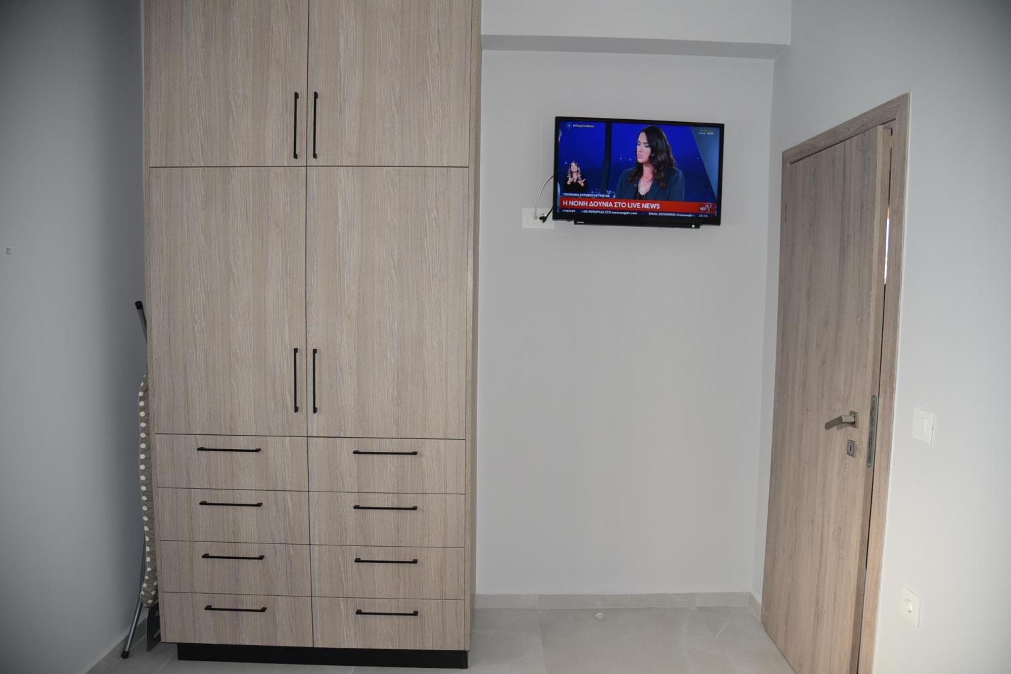 Pirgos Deluxe Apartment - Private Parking 키사모스 외부 사진